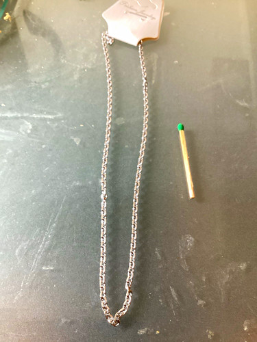 Silberfarbene halskette kette - halskette,