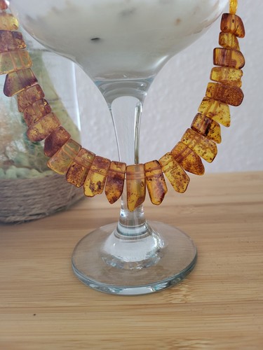 Bernsteincollier halskette - bernsteincollier,