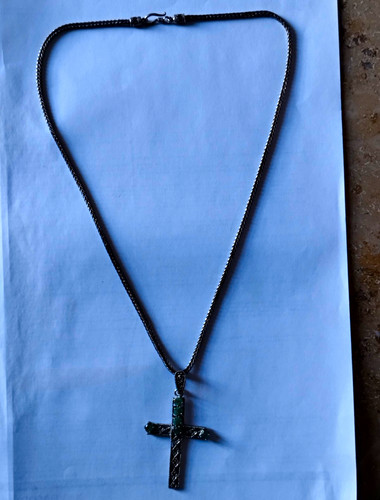 Halskette mit kreuz anhänger - mit, kreuz-anhänger