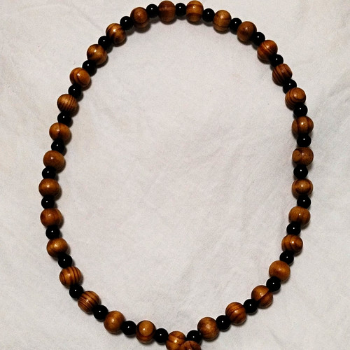 Holz perlenkette halskette - perlenkette,