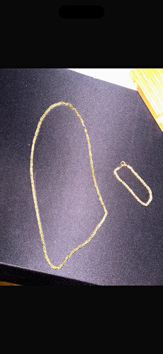 Goldenes schmuckset aus - goldenes, –