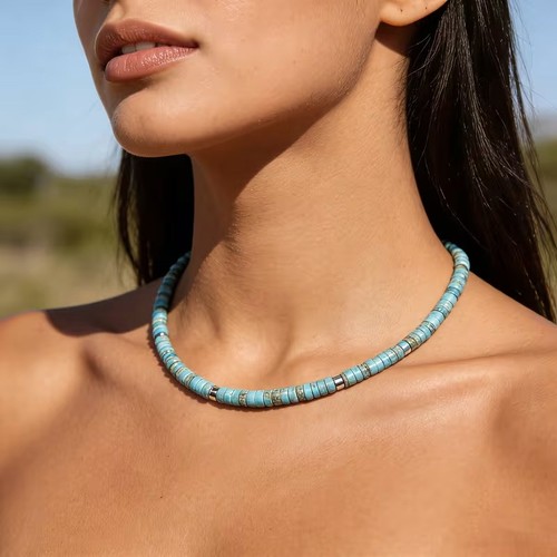 Türkis kette edelstein - kette, ***