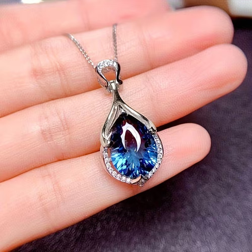Damenkette edelstahl zirkonia - edelstahl,