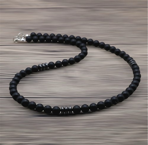 Unisex halskette lava stein - unisex,
