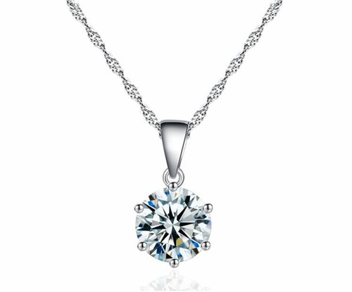Damen halskette silber mit - halskette,