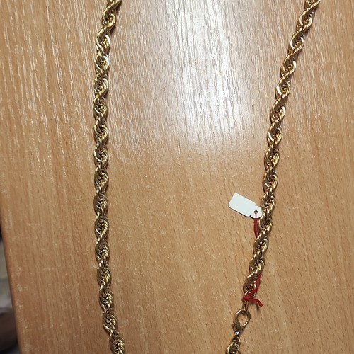 Goldfarbene kordelkette - goldfarbene,