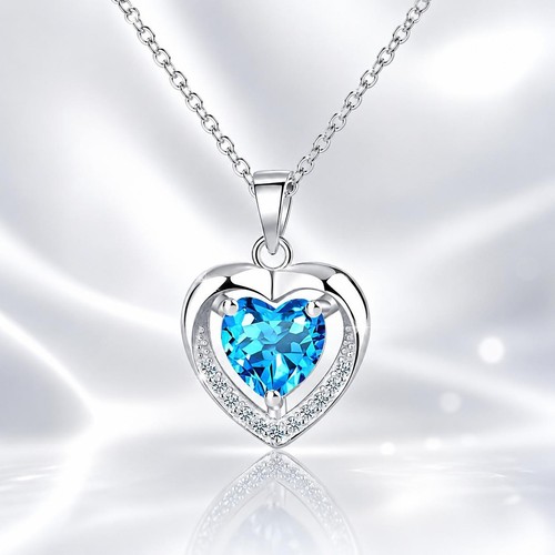 Damen elegante herzkette mit - herzkette,