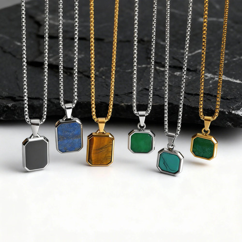 Herren edelstahl kette - edelstahl,
