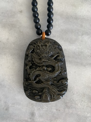 Schwarze perlenkette halskette - schwarze,