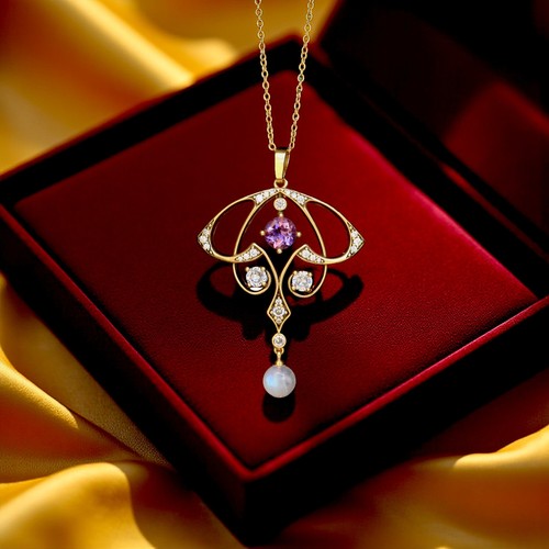 Anhänger halskette golden - halskette,
