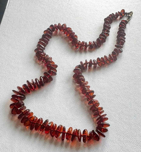 Kette bernstein mit - 70, cm